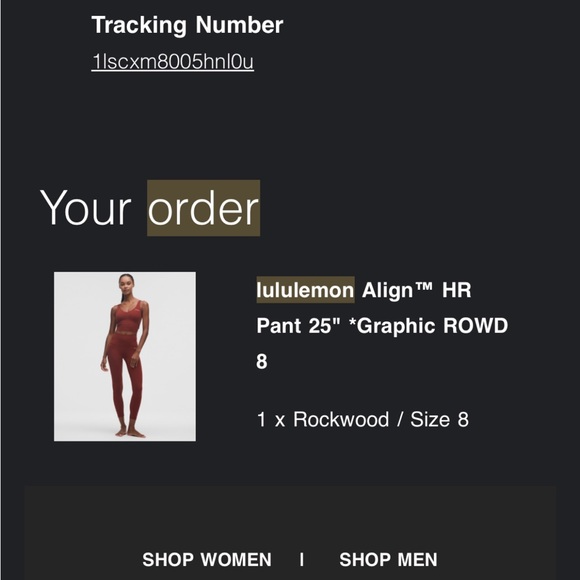 lululemon Align 25” length Rockwood color - Picture 6 of 6